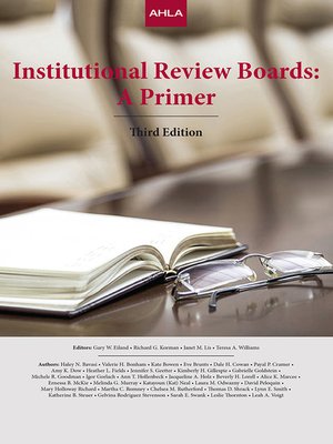 cover image of AHLA Institutional Review Boards (AHLA Members)